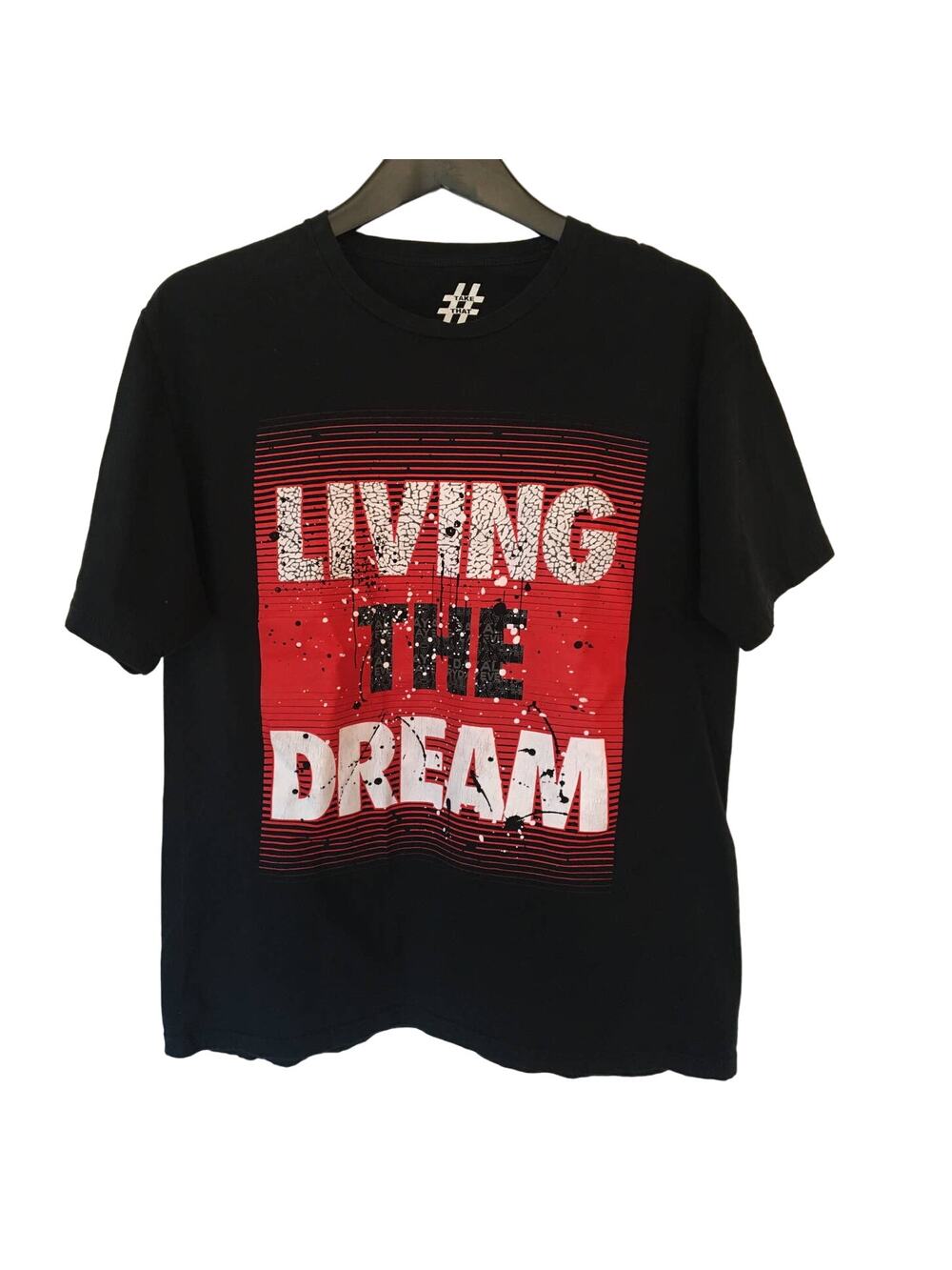 Take That Bailey Apparel Living The Dream Black & Red T-shirt XL